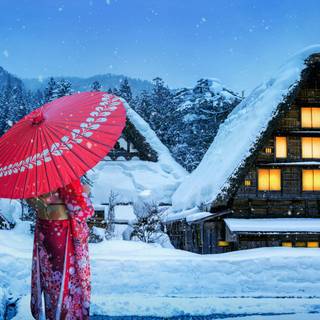 Snow Japan wallpaper