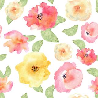 iPhone pastel flower wallpaper