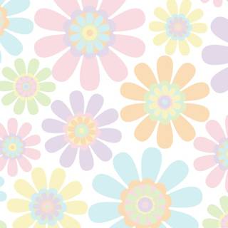 iPhone pastel flower wallpaper