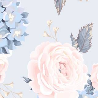iPhone pastel flower wallpaper
