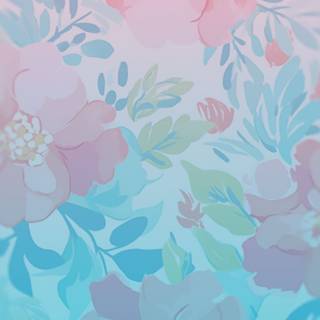 iPhone pastel flower wallpaper