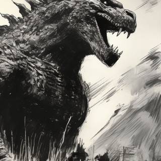 Godzilla Minus One iPhone wallpaper