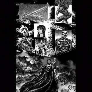 Berserk manga panel iPhone wallpaper