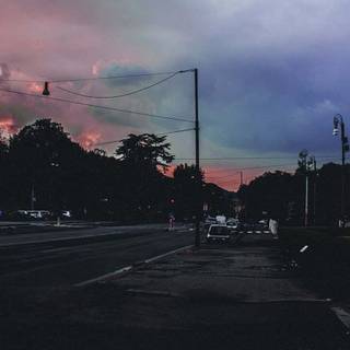 Grunge city wallpaper