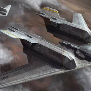 Futuristic planes wallpaper