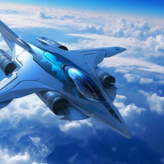Futuristic planes wallpaper