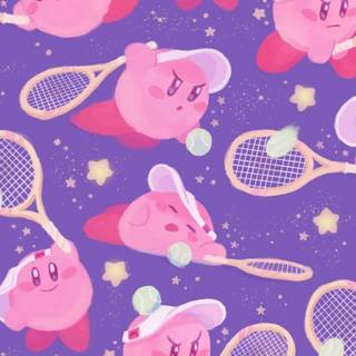 Cute Kirby phone wallpaper