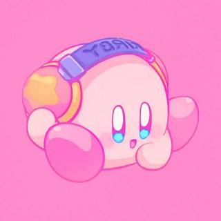 Cute Kirby phone wallpaper