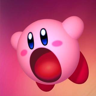 Cute Kirby phone wallpaper