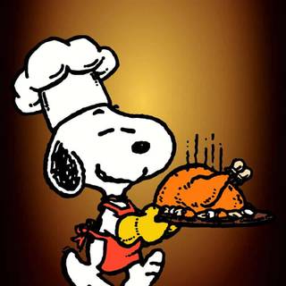 iPhone Snoopy Thanksgiving wallpaper