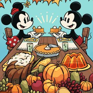 Thanksgiving Disney phone wallpaper
