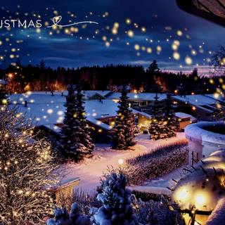 Christmas night desktop wallpaper