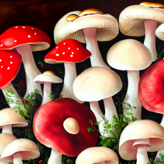 Mushrooms 4k wallpaper