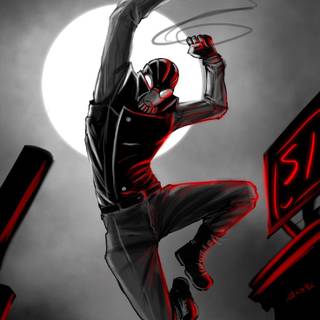 Spider-Man Noir iPhone wallpaper