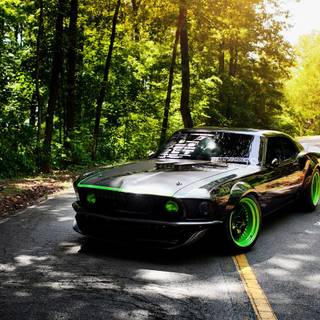 Cars in nature wallpaper