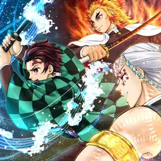 Tengen and Rengoku wallpaper