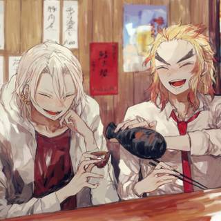 Tengen and Rengoku wallpaper