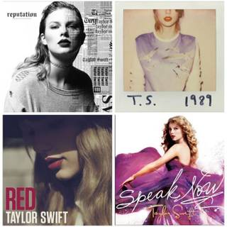 Taylor Swift album covers wallpaper