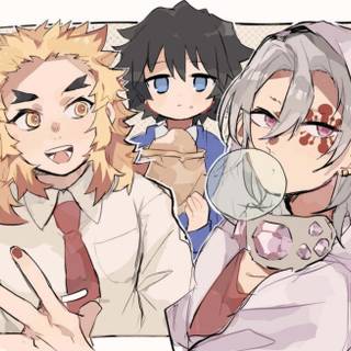 Tengen and Rengoku wallpaper