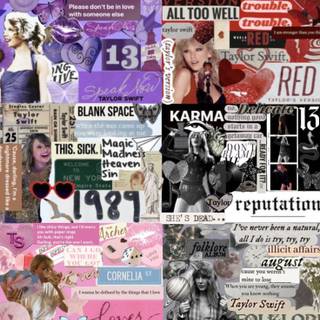 Taylor Swift album covers wallpaper