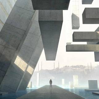 Brutalist architecture wallpaper