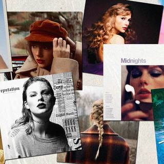 Taylor Swift album covers wallpaper