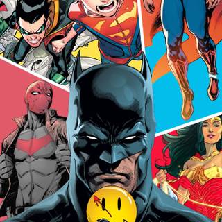 Justice League cartoon 4k iPhone wallpaper