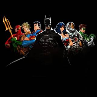 Justice League cartoon 4k iPhone wallpaper
