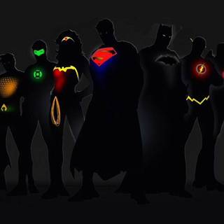 Justice League cartoon 4k iPhone wallpaper