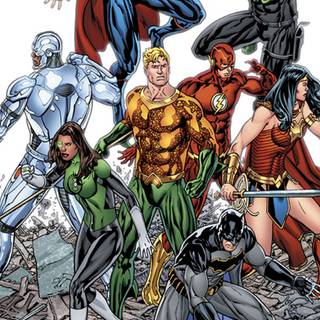 Justice League cartoon 4k iPhone wallpaper