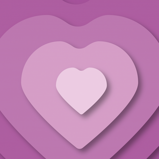 Purple heart aesthetic desktop wallpaper