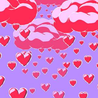 Purple heart aesthetic desktop wallpaper