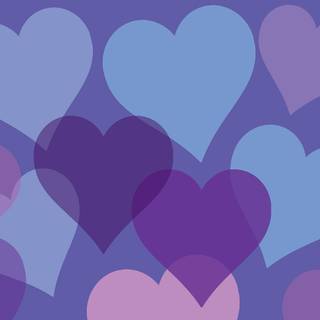 Purple heart aesthetic desktop wallpaper