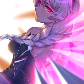 Glowing anime phone HD 4k wallpaper