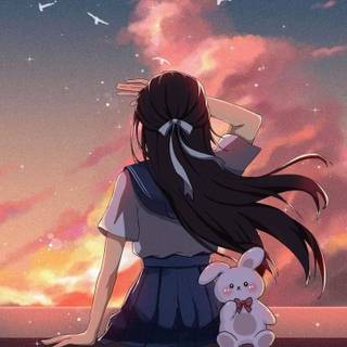 Popular anime girl wallpaper