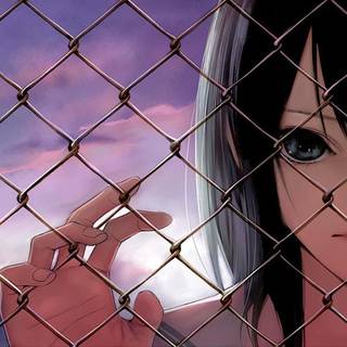 Anime aesthetic girl desktop wallpaper