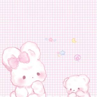 Pink cute Kawaii wallpaper