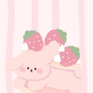 Pink cute Kawaii wallpaper