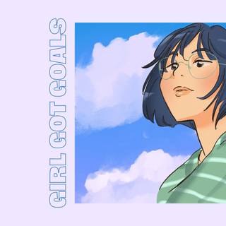 Anime aesthetic girl desktop wallpaper