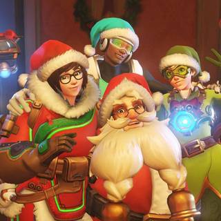 Christmas aesthetic PS4 wallpaper