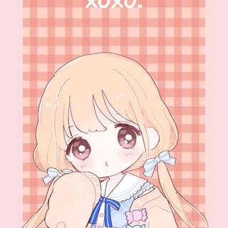 Pink cute Kawaii wallpaper