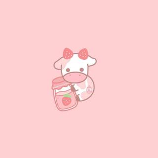 Pink cute Kawaii wallpaper