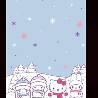 Sanrio Christmas winter wallpaper