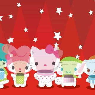 Sanrio Christmas winter wallpaper