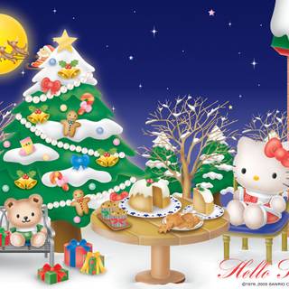 Sanrio Christmas winter wallpaper