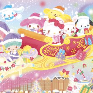 Sanrio Christmas winter wallpaper