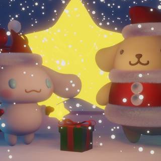 Sanrio Christmas winter wallpaper