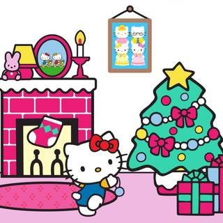 Sanrio Christmas winter wallpaper