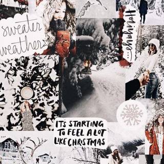 Aesthetic winter cute wallpaper