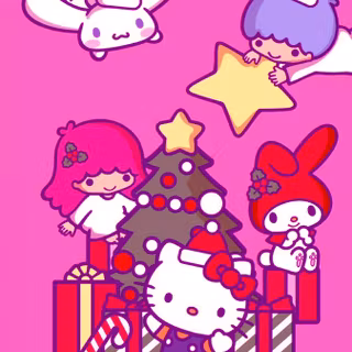 Sanrio Christmas winter wallpaper